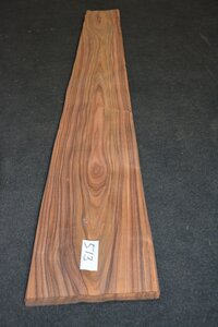 Santos-Palisander furnier 213 x 24 - 27 cm | 0.6 mm | 0,5432 m&sup2;