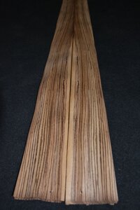 Zebrano furnier 195 x 11 - 11,5 cm | 0.6 mm | 0,2194 m&sup2;