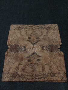 Wurzelholz furnier 16 x 15 - 15 cm | 0.6 mm | 0,0360 m&sup2;