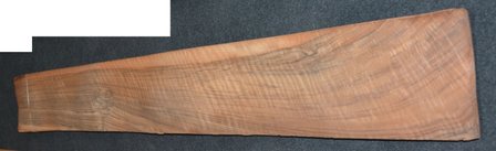 Franz&ouml;sischer Nussbaum Furnier moir&eacute; 130 x 17 cm | 0.8mm | 0,221m&sup2;