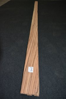 Zebrano Furnier 330 x 11-11,5 cm | 0.6 mm | 0,37m&sup2;