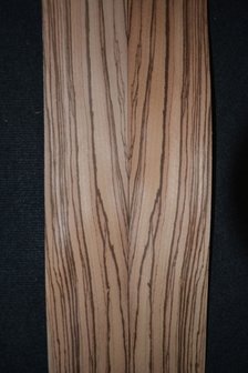 Zebrano Furnier 330 x 11-11,5 cm | 0.6 mm | 0,37m&sup2;