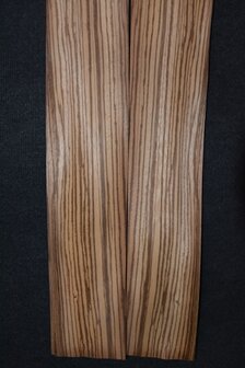 Zebrano Furnier 120 x 13-14 cm | 0.6 mm | 0,162m&sup2;