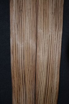 Zebrano Furnier 120 x 13-14 cm | 0.6 mm | 0,162m&sup2;