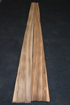 Zebrano Furnier 225 x 9-13 cm | 0.6 mm | 0,25m&sup2;