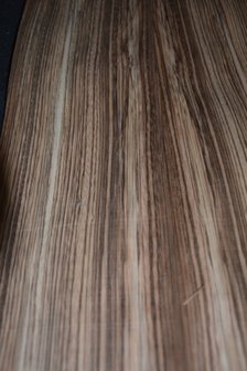 Zebrano Furnier 226x 14-15 cm | 0.6 mm | 0,33m&sup2;