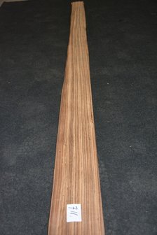 Zebrano Furnier 243 x 13-14 cm | 0.6 mm | 0,33m&sup2;