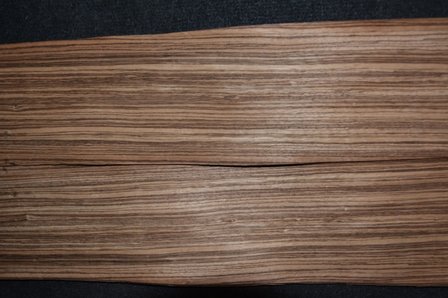 Zebrano Furnier 243 x 13-14 cm | 0.6 mm | 0,33m&sup2;