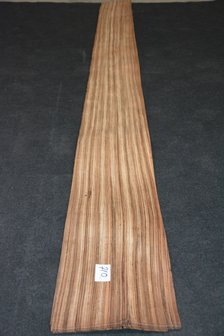 Zebrano Furnier 290 x 28-29 cm | 0.6 mm | 0,83m&sup2;