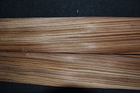 Zebrano Furnier 195 x 11x11,5 cm | 0.6 mm | 0,22m&sup2;