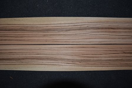 Zebrano Furnier 280 x 9-12 cm | 0.6 mm | 0,294m&sup2;