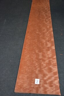 Makore furnier 213 x 40 - 41 cm | 0.6 mm | 0,8627 m&sup2;