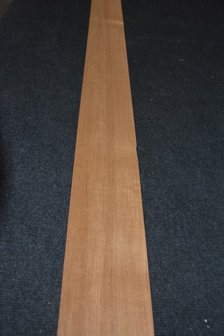 Teakholz Furnier 232 x 11-12 cm | 0.6 mm | 0,267m&sup2;