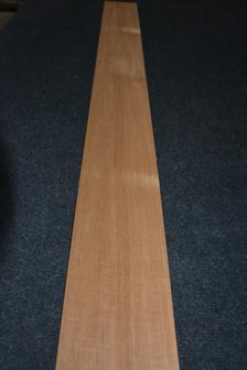 Teakholz Furnier 232 x 11-12 cm | 0.6 mm | 0,267m&sup2;