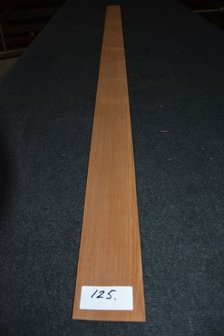 Teakholz Furnier 243 x 10-11 cm | 0.6 mm | 0,255m&sup2;