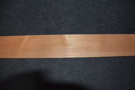 Teakholz Furnier 243 x 10-11 cm | 0.6 mm | 0,255m&sup2;