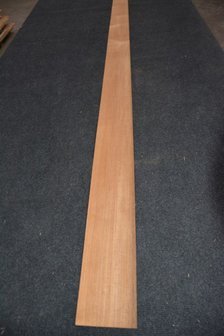 Teakholz Furnier 243 x 10-11 cm | 0.6 mm | 0,255m&sup2;