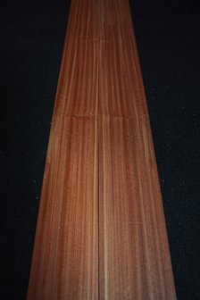 Rosenholz Furnier 307 x 11-14 cm | 0.6 mm |0,382 m2 | kwartiers