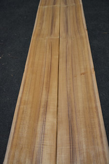 Teakholz Furnier 410 x 17-19 cm | 0.6 mm | 0,738m&sup2;