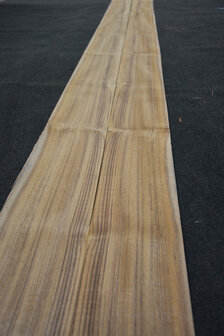 Teakholz Furnier 410 x 17-19 cm | 0.6 mm | 0,738m&sup2;