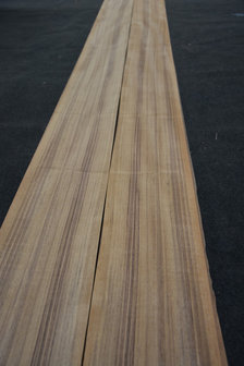 Teakholz Furnier 410 x 19-25 cm | 0.6 mm | 0,902m&sup2;