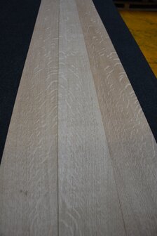 Europ&auml;ische Eiche Furnier 213 x 11-12 cm | 0.6mm | Kwartiers | 0,245m&sup2;