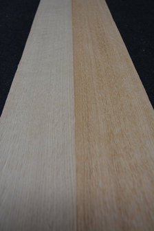 Europ&auml;ische Eiche Furnier 209 x 11-12 cm | 0.6mm | Kwartiers | 0,244m&sup2;