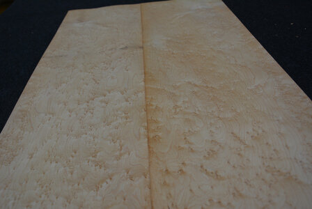 Ahorn Furnier 93 x 21-22 cm | 0.6mm | 0,200 m2 | Birdseye Maple VogelaugenAhorn
