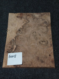 Wurzelholz furnier 21 x 16,5 - 16,5 cm | 0.6 mm | 0,0520 m&sup2;