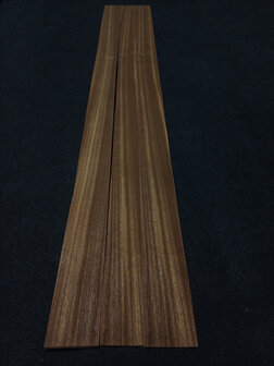 Dibetou furnier 155 x 8,5 - 10 cm | 0.6 mm | 0,2093 m&sup2;