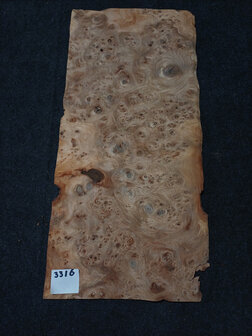 Ulmenwurzelholz furnier 64 x 26 - 26 cm | 0.6 mm | 0,2496 m&sup2;