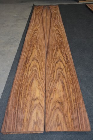 Indisch palissander Furnier 285 x 24-27 cm | 0.6 mm | 0,7267m²