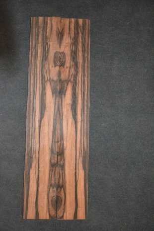 Coromandel furnier 123 x 18 - 19 cm | 0.6 mm | 0,2276 m&sup2;