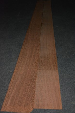 Wenge Furnier 226 x 14-20 cm | 0.6 mm | 0,32m²