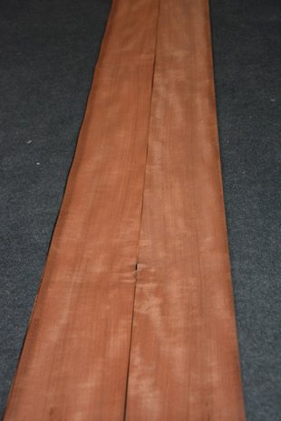 Moabi furnier 220 x 12 - 12 cm | 0.6 mm | 0,2640 m&sup2;