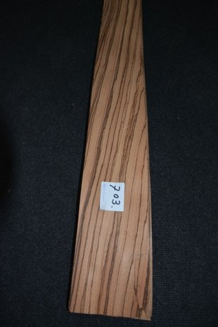 Zebrano Furnier 330 x 11-11,5 cm | 0.6 mm | 0,37m²
