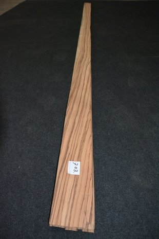 Zebrano Furnier 330 x 11-11,5 cm | 0.6 mm | 0,37m²