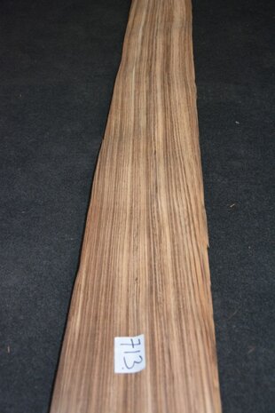 Zebrano Furnier 233 x 19-20 cm | 0.6 mm | 0,45m²