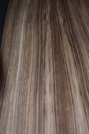 Zebrano Furnier 226x 14-15 cm | 0.6 mm | 0,33m²