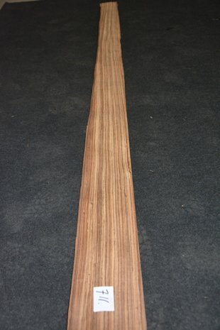 Zebrano Furnier 243 x 13-14 cm | 0.6 mm | 0,33m²