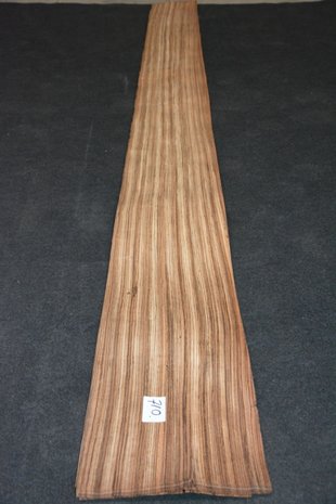 Zebrano Furnier 290 x 28-29 cm | 0.6 mm | 0,83m²
