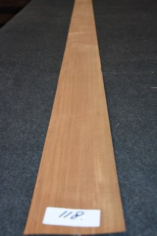 Teakholz Furnier 233 x 11-13 cm | 0.6 mm | 0,280 m²