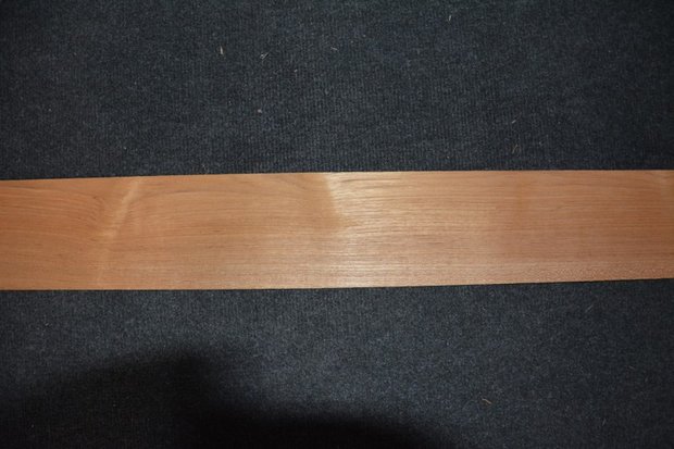Teakholz Furnier 243 x 10-11 cm | 0.6 mm | 0,255m²