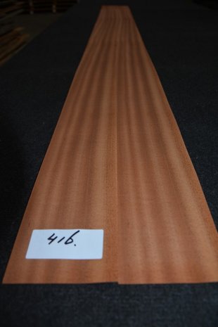 Sipo-Mahagoni Furnier 225 x 10-11 cm | 0.6mm | 0,261m²