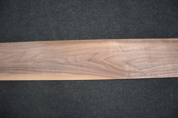 Französischer Nussbaum Moiree Furnier 275 x 58 cm  | 1,595 m2 | 0.8mm | XXL Excellent