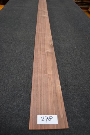 Amerikanischer Nussbaum Furnier 235 x 11-13 cm | 0.6mm | 0,282m²