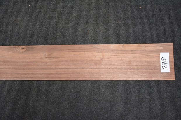Amerikanischer Nussbaum Furnier 235 x 11-13 cm | 0.6mm | 0,282m²