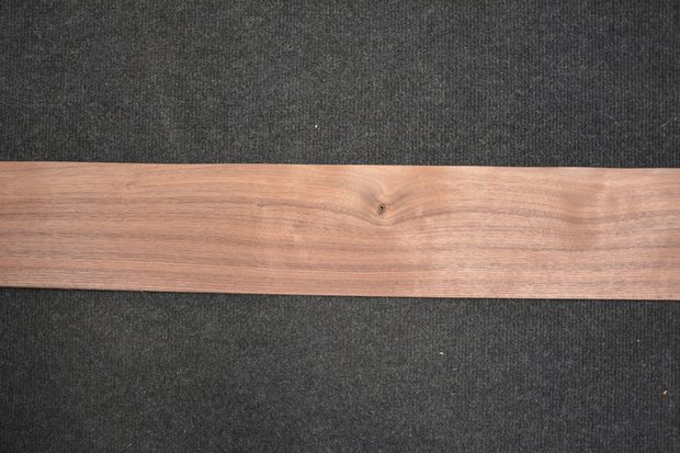 Amerikanischer Nussbaum Furnier 235 x 11-13 cm | 0.6mm | 0,282m²