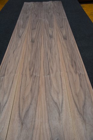 Amerikanischer Nussbaum Furnier 219 x 13-14 cm | 0.6mm | 0,296m²