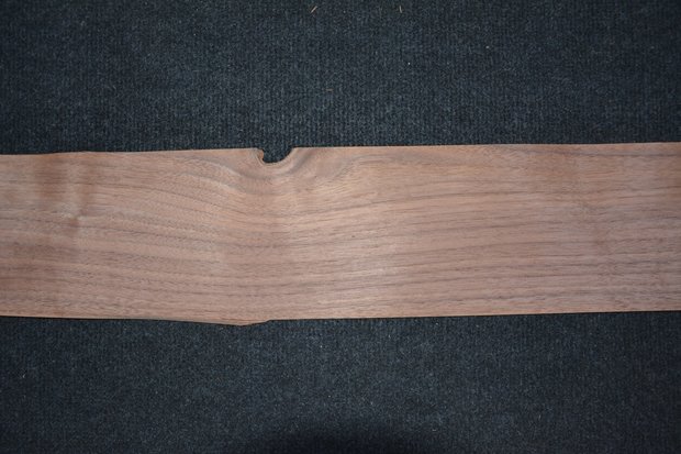 Amerikanischer Nussbaum Furnier 225 x 13 cm | 0.6mm | 0,292m²